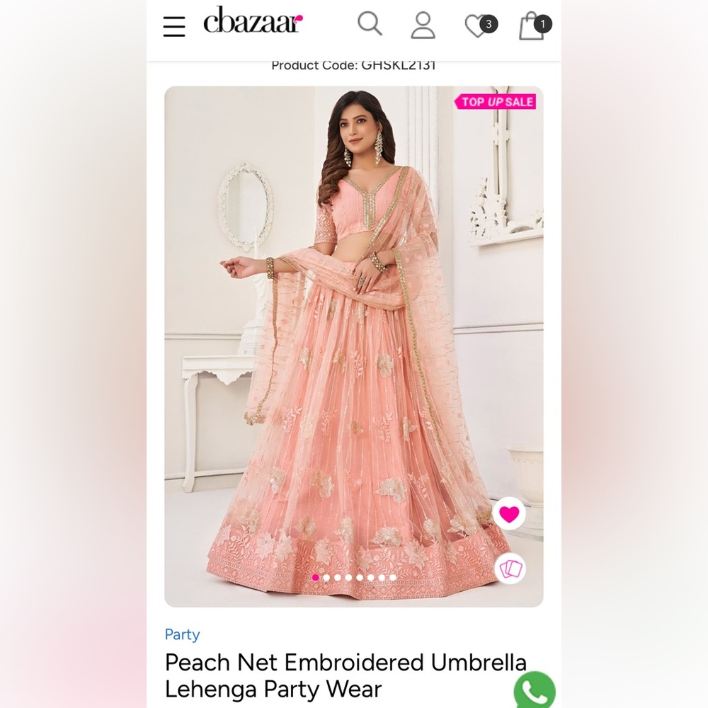 Cbazaar Lehenga dress size 33